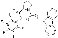 (R)-1,2-Pyrrolidinedicarboxylic acid 1-(9H-fluoren-9-ylmethyl) 2-(pentafluorophenyl) ester molecular structure (CAS 125281-38-1)