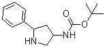 tert-Butyl (5-phenylpyrrolidin-3-yl)carbamate molecular structure (CAS 1253789-67-1)