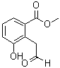 3-羟基-2-(2-氧代乙基)苯甲酸甲酯分子结构 (CAS 1253790-82-7)