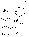 1-(4-甲氧基苯磺酰基)-7-(吡啶-4-基)-2,3-二氢-1H-吲哚分子结构 (CAS 1254363-89-7)