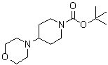 4-(4-吗啉基)-1-哌啶羧酸叔丁酯分子结构 (CAS 125541-20-0)