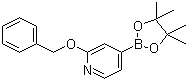 2-Benzyloxypyridine-4-boronic acid pinacol ester molecular structure (CAS 1256359-03-1)