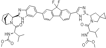 结构式 CAS# 1256388-51-8, Ledipasvir