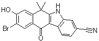 9-溴-6,11-二氢-8-羟基-6,6-二甲基-11-氧代-5H-苯并[b]咔唑-3-甲腈分子结构 (CAS 1256579-06-2)