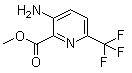 3-Amino-6-(trifluoromethyl)-2-pyridinecarboxylic acid methyl ester molecular structure (CAS 1256794-12-3)