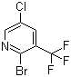 2-Bromo-5-chloro-3-(trifluoromethyl)pyridine molecular structure (CAS 1256820-00-4)