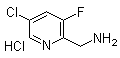 5-Chloro-3-fluoro-2-pyridinemethanamine hydrochloride molecular structure (CAS 1257535-29-7)