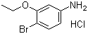 结构式 CAS# 125756-95-8, 3-乙氧基-4-溴苯胺盐酸盐