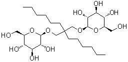 2,2-Dihexylpropane-1,3-bis-beta-D-glucopyranoside molecular structure (CAS 1257853-32-9)