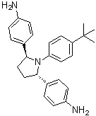 4,4'-[(2S,5S)-1-[4-(1,1-Dimethylethyl)phenyl]-2,5-pyrrolidinediyl]bis-benzenamine molecular structure (CAS 1258235-06-1)