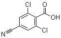 2,6-Dichloro-4-cyanobenzoic acid molecular structure (CAS 1258298-05-3)
