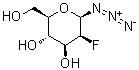 2-Deoxy-2-fluoro-beta-D-mannopyranosyl azide molecular structure (CAS 1258940-80-5)