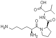 L-Lysyl-D-prolyl-L-valine molecular structure (CAS 125905-17-1)