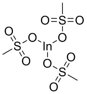 Indium(III) methanesulfonate molecular structure (CAS 125923-01-5)