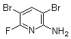 3,5-二溴-6-氟-2-吡啶胺分子结构 (CAS 1259477-39-8)