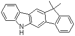 5,11-二氢-11,11-二甲基茚并[1,2-b]咔唑分子结构 (CAS 1260228-95-2)
