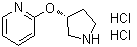 2-[(3R)-3-Pyrrolidinyloxy]pyridine hydrochloride (1:2) molecular structure (CAS 1260613-92-0)