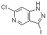 6-氯-3-碘-1H-吡唑并[4,3-c]吡啶分子结构 (CAS 1260672-72-7)