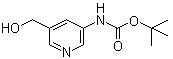 结构式 CAS# 1260771-98-9, 5-(羟基甲基)吡啶-3-基氨基甲酸叔丁酯