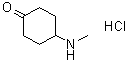 4-(甲基氨基)环己酮盐酸盐分子结构 (CAS 1260794-25-9)