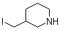 3-(碘甲基)哌啶分子结构 (CAS 1260856-53-8)