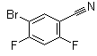 结构式 CAS# 1260879-25-1, 5-溴-2,4-二氟苯甲腈