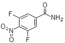 3,5-二氟-4-硝基苯甲酰胺分子结构 (CAS 1260882-93-6)