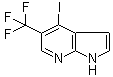 4-碘-5-(三氟甲基)-1H-吡咯并[2,3-b]吡啶分子结构 (CAS 1261365-97-2)