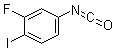 结构式 CAS# 1261441-79-5, 2-氟-1-碘-4-异氰酸基苯