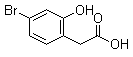 4-Bromo-2-hydroxybenzeneacetic acid molecular structure (CAS 1261497-72-6)