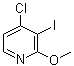 结构式 CAS# 1261562-56-4, 4-氯-3-碘-2-甲氧基吡啶
