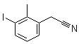 结构式 CAS# 1261569-73-6, 3-碘-2-甲基苯乙腈