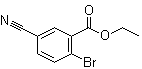 2-Bromo-5-cyanobenzoic acid ethyl ester molecular structure (CAS 1261585-44-7)