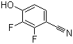 2,3-二氟-4-氰基苯酚分子结构 (CAS 126162-38-7)