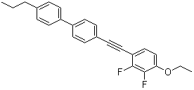 4-[(4-乙氧基-2,3-二氟苯基)乙炔基]-4'-丙基-1,1'-联苯分子结构 (CAS 126163-06-2)