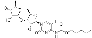 5'-Deoxy-3'-O-(5-deoxy-alpha-D-ribofuranosyl)-5-fluoro-N-[(pentyloxy)carbonyl]cytidine molecular structure (CAS 1262133-68-5)