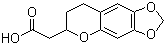 7,8-Dihydro-6H-1,3-dioxolo[4,5-g][1]benzopyran-6-acetic acid molecular structure (CAS 1262212-30-5)