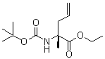(2R)-2-[[(1,1-Dimethylethoxy)carbonyl]amino]-2-methyl-4-pentenoic acid ethyl ester molecular structure (CAS 1263046-12-3)