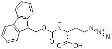 (2R)-4-Azido-2-[[(9H-fluoren-9-ylmethoxy)carbonyl]amino]butanoic acid molecular structure (CAS 1263047-53-5)