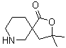 3,3-二甲基-2-氧杂-7-氮杂螺[4.5]癸烷-1-酮分子结构 (CAS 1263283-85-7)
