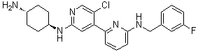 N2'-(trans-4-Aminocyclohexyl)-5'-chloro-N6-[(3-fluorophenyl)methyl]-[2,4'-bipyridine]-2',6-diamine molecular structure (CAS 1263369-28-3)