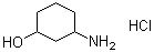结构式 CAS# 1263378-29-5, 3-氨基环己醇盐酸盐