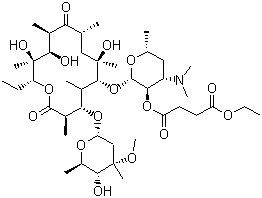 琥乙红霉素分子结构 (CAS 1264-62-6)