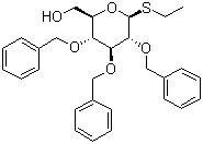 乙基 2,3,4-O-三苄基-beta-D-硫代吡喃葡萄糖苷分子结构 (CAS 126461-54-9)