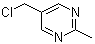 5-氯甲基-2-甲基嘧啶分子结构 (CAS 126504-86-7)