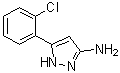 3-氨基-5-(2-氯苯基)-1H-吡唑分子结构 (CAS 126520-01-2)