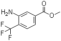 3-氨基-4-(三氟甲基)苯甲酸甲酯分子结构 (CAS 126541-82-0)