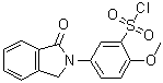 5-(1,3-二氢-1-氧代-2H-异吲哚-2-基)-2-甲氧基苯磺酰氯分子结构 (CAS 126565-42-2)
