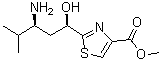 2-[(1R,3S)-3-氨基-1-羟基-4-甲基戊基]-4-噻唑羧酸甲酯分子结构 (CAS 1265905-21-2)