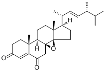 (14beta,22E)-8,14-环氧基麦角甾-4,22-二烯-3,6-二酮分子结构 (CAS 1265908-20-0)